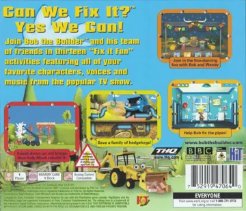 Bob the Builder - Can We Fix It (US) box cover back